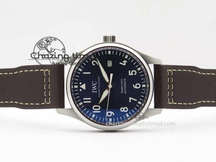 MIROTIME 0403 Mark XVIII Le Petit Prince IW327004 SS Mk Maker Best Edition Blue Dial On Brown Leather Strap A TimelessDesign 7296